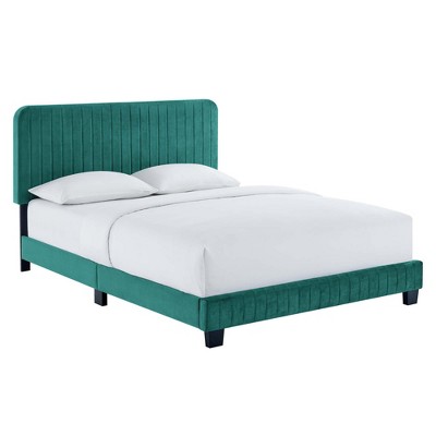 Modway Celine Channel Tufted Performance Velvet Twin Platform Bed