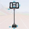 YONWAY Basketball Hoop Portable Basketball Goal System 6.5-10ft Adjustable 44in Backboard for Indoor Outdoor, Black - 3 of 4