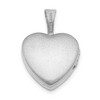 Black Bow Jewelry Sterling Silver 12mm Polished Heart Locket - 3 of 4