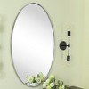 TEHOME Javell Oval Stainless Steel Framed Wall Mounted Bathroom Vanity Mirror - 2 of 4
