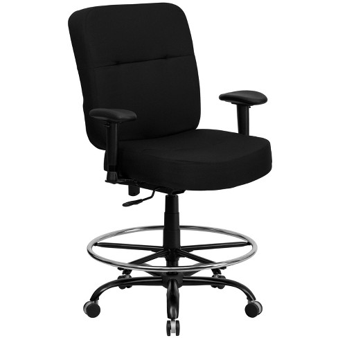 Hercules Series 400 Lb Capacity Big Tall Drafting Chair Extra Wide Seat Black Flash Furniture Target