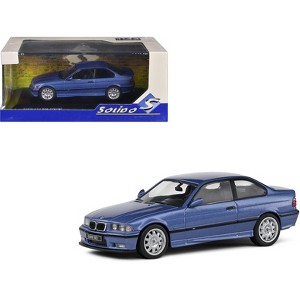 1999 BMW E36 M3 Coupe Estoril Blue Metallic 1/43 Diecast Model Car by Solido - 1 of 4