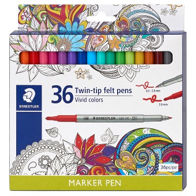 Staedtler Twin-tip Felt Marker Pens, 36ct