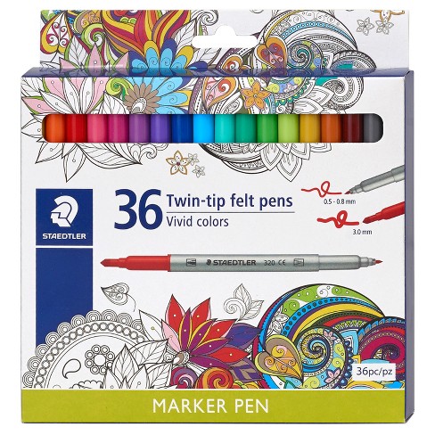 Tiger 10pcs Fibre Tips Assorted Colours Pens for sale online 