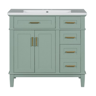 Versatile Bathroom Vanity with Sink: Elevate Your Space with Clean Lines and Contemporary Style in Any Finish