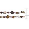 EVERLY JEWELRY | 3-8mm Multi-Color Cultured Freshwater Endless Pearl Two-Layer Necklace, 72 inc - 2 of 2