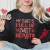 Simply Sage Market Women's Graphic Sweatshirt My Class Is Full Of Sweet Hearts Colorful - 2 of 4