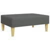 vidaXL Footstool Dark Gray 23.6 in.x19.7 in.x16.1 in. Microfiber Fabric - 2 of 4