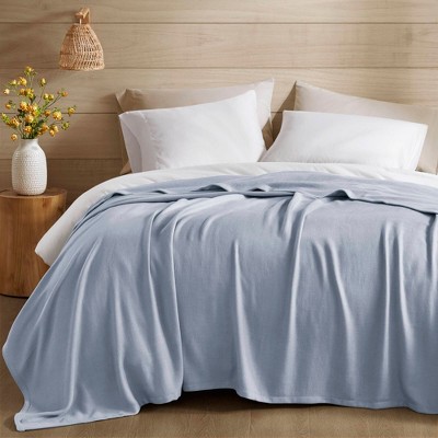Luxury Bamboo Cotton Blanket – Oversized, Breathable, Jacquard Weave for All-Season, Eco-Friendly Comfort
