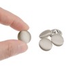 Unique Bargains Blouses Sweater Round Aluminum Cotton Fabric Cloth Covered Buttons 10 Pcs - 4 of 4