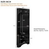 FURNIinspire Hall Trees Minimalist Corner Hall Tree With Shoe Bench, 4 Hooks, Clothes Rack, Shoe Storage, Coat Rack, Black, 18.2"*29.5"*71.6" - 3 of 4