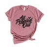 Simply Sage Market Women's All Peopled Out Cursive Short Sleeve Graphic Tee - 2 of 4