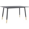 Acre Dining Table - Black/Gold - Safavieh - 3 of 4