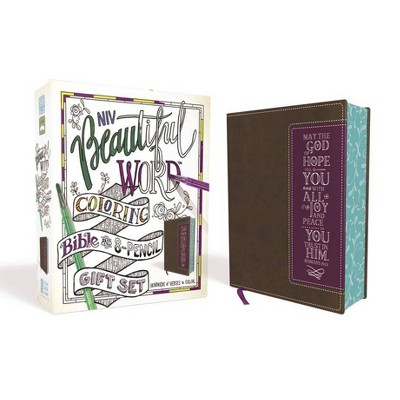 Niv, Beautiful Word Coloring Bible For Girls Pencil/sticker Gift Set,  Updated, Leathersoft Over Board, Teal, Comfort Print - By Zondervan : Target