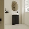 Bathroom Storage Cabinets, Freestanding Vanity with Round Single Ceramic Sink and Spacious Bottom Storage Area, Bathroom Cabinet with Soft Closing - 2 of 4