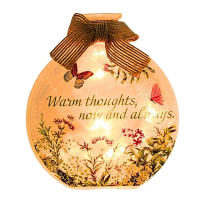 Stony Creek 4.5 Inch Garden Good Health Pe-Lit Jar Get Well Thinking You Novelty Sculpture Lights