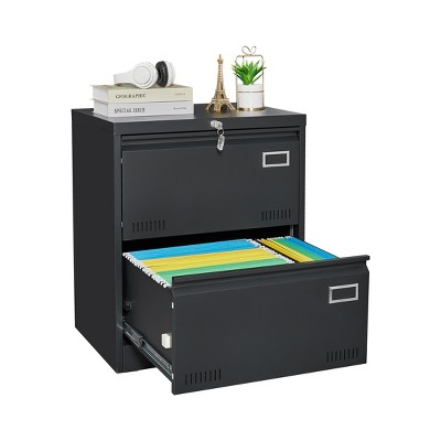 NicBex 2-Drawer File Cabinet with Lock Modern Office Storage Cabinet Under Desk Storage Filing Cabinet for Home, Office