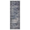 Washable Area Rugs Vintage Distressed Accent Carpet with Non-Slip Backing, Floral Print Indoor Mat, Traditional Low Pile Floor Cover - 3 of 4