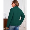 Women Plus Size Casual Blazer Open Front Long Sleeve Work Office Cardigan Jackets - 4 of 4
