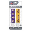 BabyFanatic Officially Licensed Unisex Pacifier Clip 2-Pack - NFL Minnesota Vikings - Officially Licensed Baby Apparel - 3 of 4