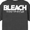 Bleach 1000 Year Blood War Ichigo On Orange Background Crew Neck Short Sleeve Charcoal Heather Men's T-shirt - 4 of 4