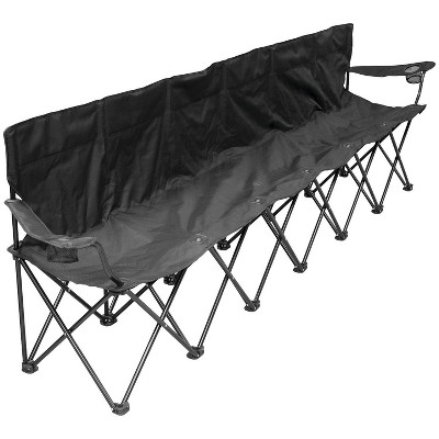 black camping chair