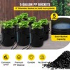 VEVOR DWC Hydroponic System, 5 Gallon 8 Buckets, Deep Water Culture Growing Bucket, Hydroponics Grow Kit with Pump, Black - 4 of 4