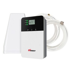 HiBoost® 4K Plus Cell Phone Signal Amplifier, F10GI-5S-BTW in White - 1 of 4