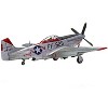 Level 2 Model Kit North American F-51D Mustang Fighter Aircraft with 3 Scheme Options 1/48 Plastic Model Kit by Airfix - 3 of 3