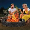 Smokeless Fire Pit Ring for Outdoor Use, Heavy-Duty Coated Steel, Quick DIY No-Tool Assembly, Efficient Ventilation, Above Ground/in-Ground - 2 of 4
