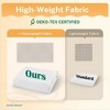 Aoibox Heavyweight Dotted Waffle Weave Shower Curtain with Snap-in Liner, No Hooks Required, Hotel Grade, Spa-Like Bath Curtain in White - 2 of 4