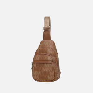 MKF Collection Helaena M Logo-Printed Vegan Leather Sling Bag for Women, Crossbody Purse by Mia K - 1 of 4