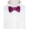 INSPIRE CHIC Men's Sequin Adjustable Pre-tied Bow Tie - 4 of 4