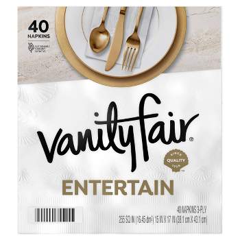 Vanity Fair Entertain 3-Ply Napkins - 40ct