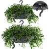 Tree Nest Sunny Smooth Round Hanging Planter, White - 2 of 4