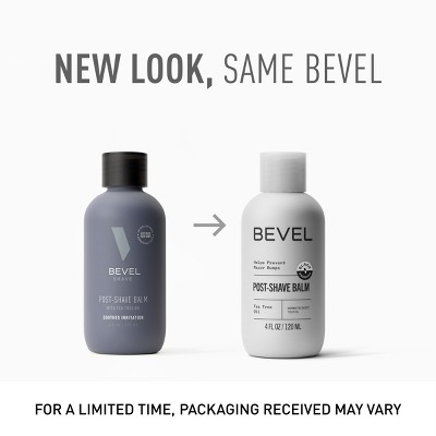 Bevel Men's Post Shave Balm, Alcohol-Free with Tea Tree Oil - 4 fl oz: Contains Aloe, Contains Vitamin E, For Sensitive Skin