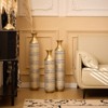 Aukfa Set of 3 Vintage Gold Metal Floor Vases – 24", 28.7", 33.5" for Living Room Décor - 2 of 4