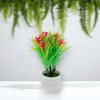 Unique Bargains Artificial Plants Style Narcissus Plastic 3.15"x3.15"x6.30" 1 Pcs - 2 of 4