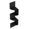 SEVOBAL Utility Storage Shelves Wall Mounted Crestone Shelf with Four Spacious Shelves for Living Room Organization, Black, 9.8"*9.8"*51.5" - 3 of 4