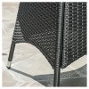 Georgina 3pc Wicker Patio Bistro Set with Cushions: Weather-Resistant, Galvanized Steel - Christopher Knight Home - 3 of 4