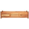 vidaXL Garden Raised Beds Set of 2- Acacia Wood Planter Boxes with an Oil Finish, for Outdoor Planting - 39.4"x11.8"x9.8" - 3 of 4