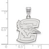 Black Bow Jewelry 10k White Gold Creighton Bluejays NCAA Large Pendant - 2 of 3