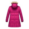 Haute Edition Women's Mid-Length Puffer Parka Coat with Faux Fur-lined Hood - 2 of 3