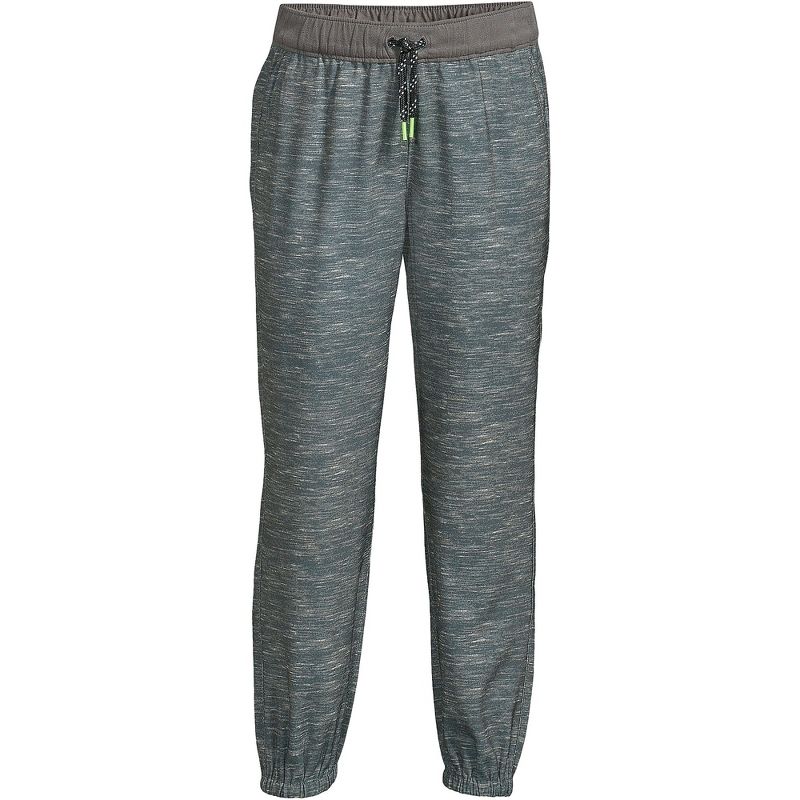 Lands' End Kids Iron Knee Athletic Stretch Woven Jogger Sweatpants, 1 of 5