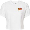 Women's - Marvel - X-Men Character Logos Cropped Graphic T-Shirt - 3 of 4