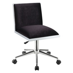 Lipton Contemporary Leatherette Office Chair Black - ioHOMES