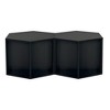 47.24" MDF Hexagonal Coffee Table Set of 2 with Storage Shelf, Multi-Purpose Use, and Easy-to-Clean Surface - 4 of 4