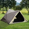 Outsunny 2-3 People Pop Up Camping Tent Waterproof Automatic Instant Tent Portable Cabana Beach Tent w/ Carry Bag, Windows and Doors - 3 of 4