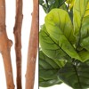 Nature Spring Fiddle Leaf Fig Artificial Tree - 4.1 Ft Potted Faux Plant with Natural Feel Leaves for Office or Home Decor - 4 of 4