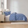 Nestl Modern Comforter Set, 3 Piece Botanical Bedding Set, Reversible Comforter Bed Set - 2 of 4
